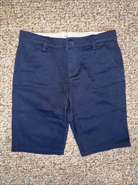 GAP Navy Flat Front Chino Shorts